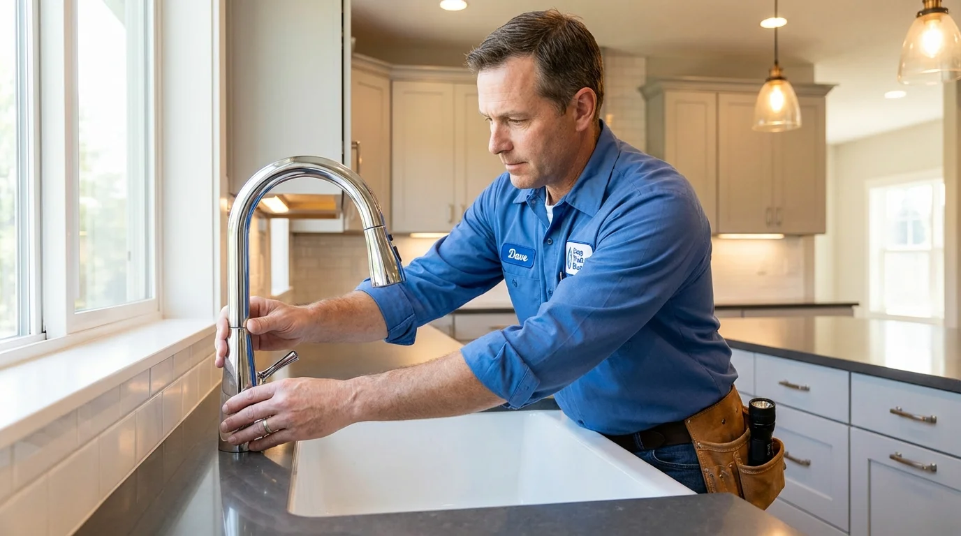 Kitchen faucet installation by Johns Plumbing LLC in Virginia City